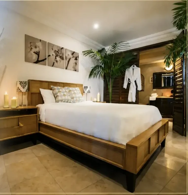 A private oceanfront master suite at Holistic Sanctuary